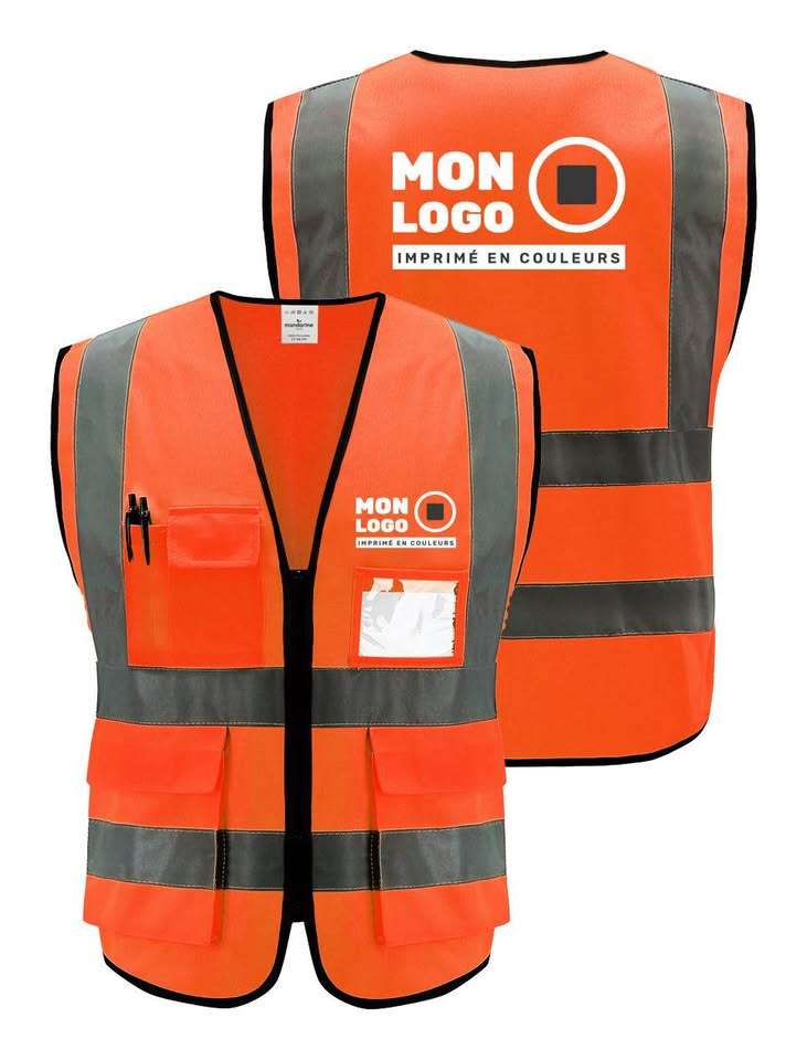 Gilets Logo orange